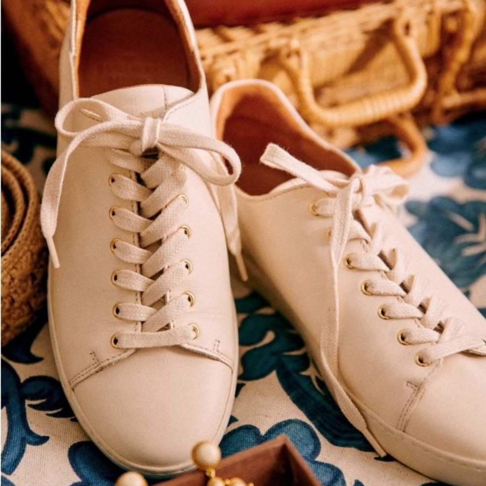 Sezane Cream Sneakers